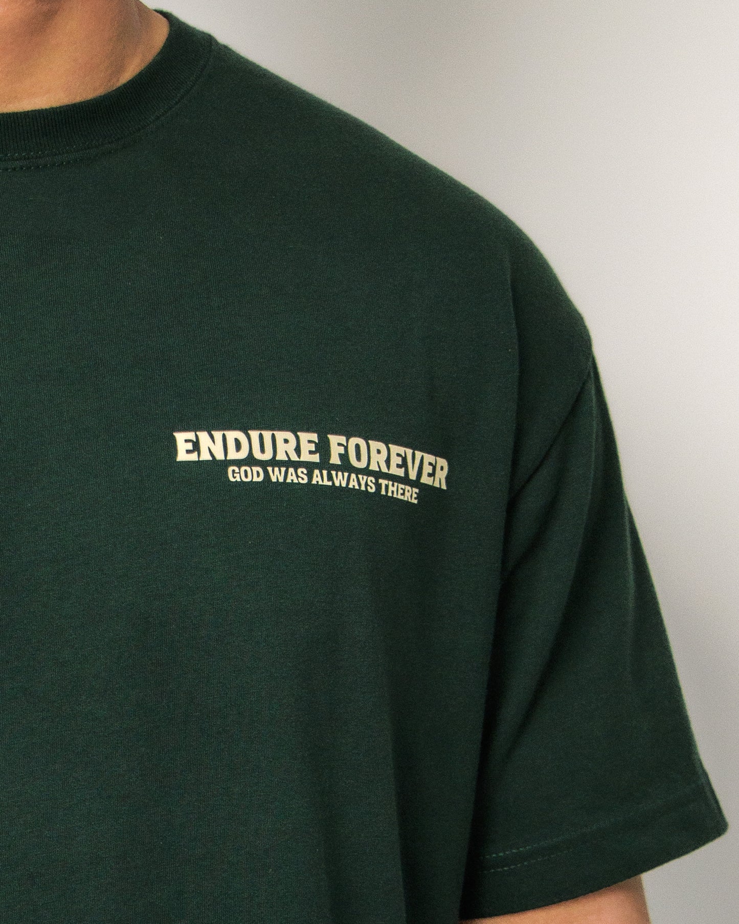 FOREST GOD WAS ALWAYS THERE OVERSIZED TEE