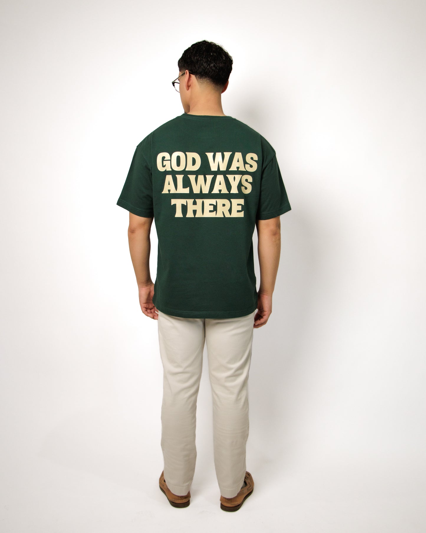 FOREST GOD WAS ALWAYS THERE OVERSIZED TEE